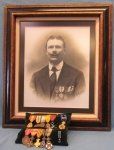 Belgian WWI, Identified, 13 Piece Medal & Photograph Lot