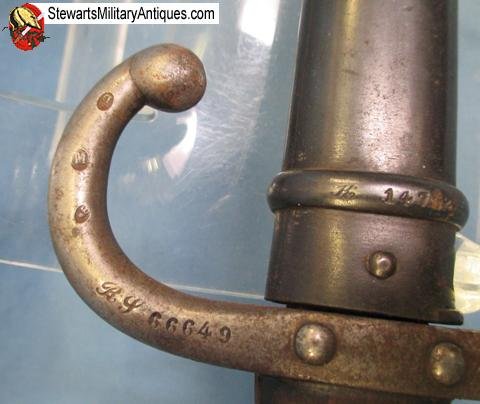  Greek Issue M1874 Gras Rifle Bayonet, Steyr 1877 — image 5