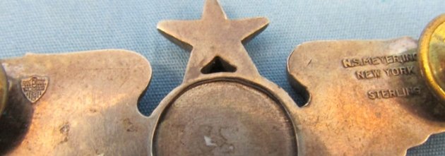  US Cold War USAF Senior Aircrew Full Size Wings, NS Meyer, Sterling — image 4