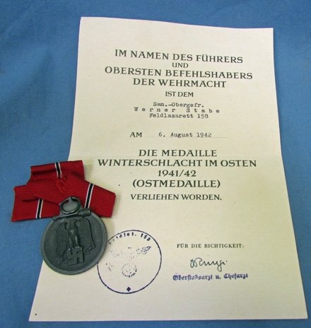  German WWII Army Medic Medals, Document & Identity Disc Grouping — image 5