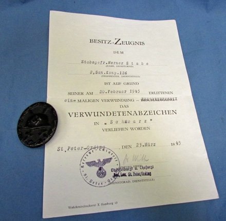  German WWII Army Medic Medals, Document & Identity Disc Grouping — image 7