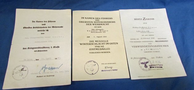  German WWII Army Medic Medals, Document & Identity Disc Grouping — image 8