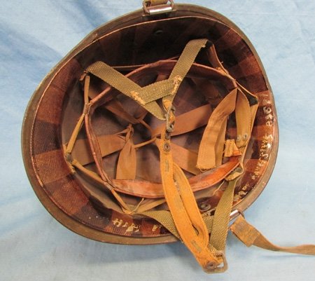  US WWII-Korean War Identified 82nd Airborne M1-C Paratroop Helmet & Liner — image 5
