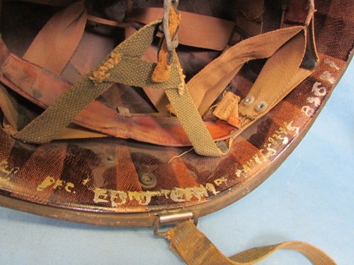  US WWII-Korean War Identified 82nd Airborne M1-C Paratroop Helmet & Liner — image 6