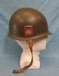 US WWII-Korean War Identified 82nd Airborne M1-C Paratroop Helmet & …