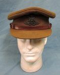 British WWII Royal Artillery Officers Service Visor Hat