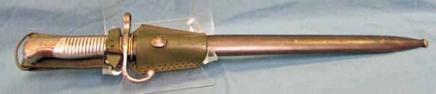  Argentine M1891 Mauser Bayonet, Alloy Grip, Intact Emblem Matching, Weyersberg Mfg. — image 2