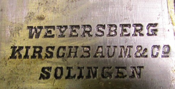  Argentine M1891 Mauser Bayonet, Alloy Grip, Intact Emblem Matching, Weyersberg Mfg. — image 5