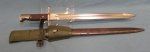 Argentine M1909 Mauser Bayonet & Leather Frog, Argentine Mfg