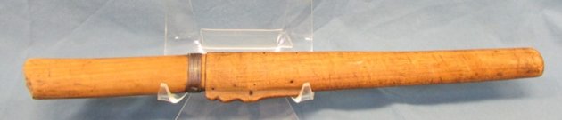  Japanese Tanto, Cut-Down Sword Blade, Wood Grip & Scabbard — image 3