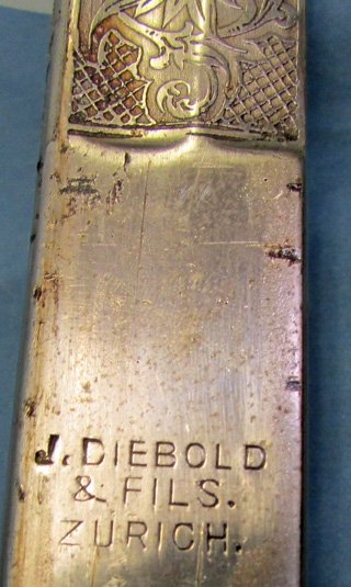  Swiss, German Made, Army Officers Presentation Sword, 1896, Alex.Coppel Mfg — image 5