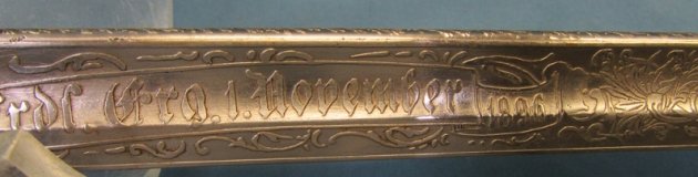  Swiss, German Made, Army Officers Presentation Sword, 1896, Alex.Coppel Mfg — image 7