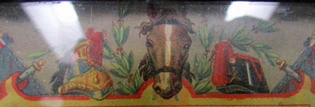  French Franco-Prussian Era Colorized Cuirassier CDV Size Image, Original Frame — image 4