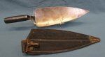 US M1873 Trowel Bayonet & 1st Pattern Leather Scabbard
