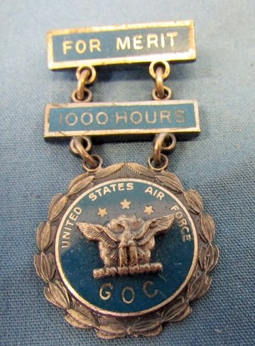  US Cold War Ground Observer Corps Merit Badge, Sterling — image 4