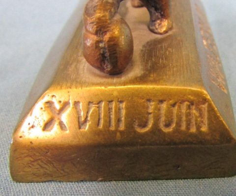  Belgian, Battle of Waterloo, Brass Lion Souvenir — image 4