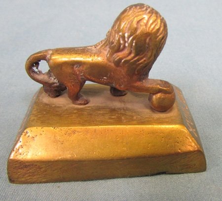  Belgian, Battle of Waterloo, Brass Lion Souvenir — image 5