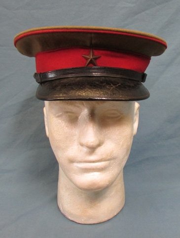 Japanese WWI Era Army Officers Visor Hat, — image 2