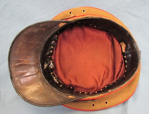  Japanese WWI Era Army Officers Visor Hat, — image 5