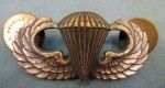 US Post WWII Pattern Airborne Jump Wings Sterling Clutchback