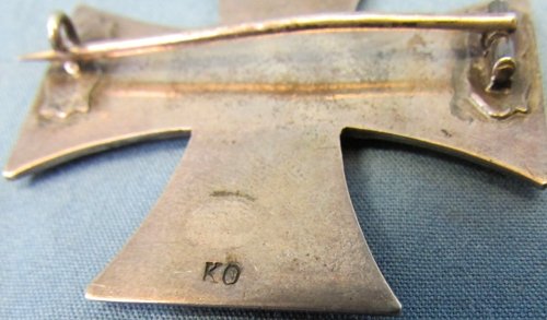  German WWI Iron Cross 1st Class, KO Mfg. — image 4