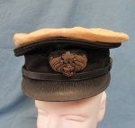 Japanese WWII Naval Officer Visor Hat & Removable Cover