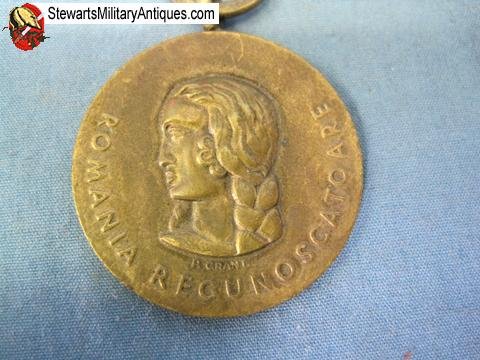  Romanian WWII Anti-Communist Medal & Envelope — image 4