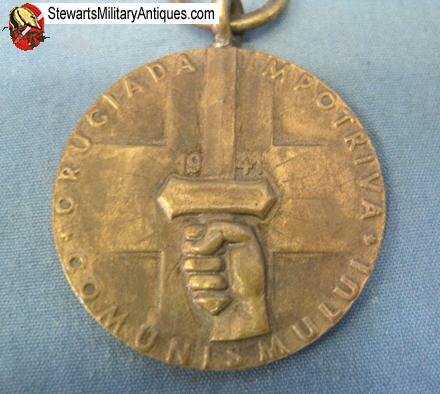  Romanian WWII Anti-Communist Medal & Envelope — image 5