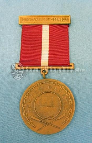  US Korean War Coast Guard Medal Good Conduct Medal, Named — image 2