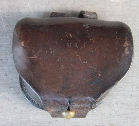 US Civil War Cap Box, Watervliet Arsenal Marked — image 2