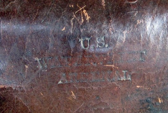 US Civil War Cap Box, Watervliet Arsenal Marked — image 3