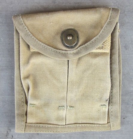 US WWII USMC M1 Carbine Magazine Pouch, Identified — image 2