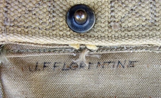 US WWII USMC M1 Carbine Magazine Pouch, Identified — image 4