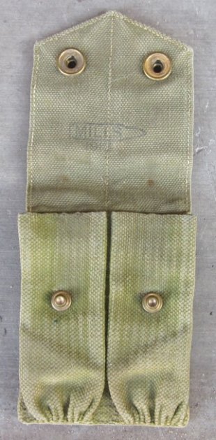US Pre WWI 1911 Magazine Pouch, Rimless Eagle Snaps, MILLS Mfg — image 4