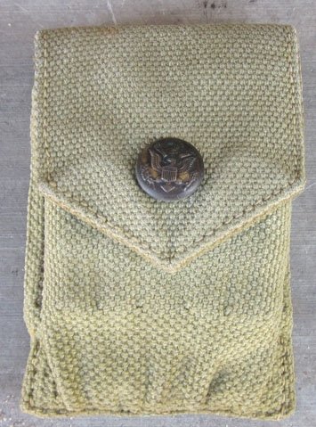 US Pre WWI M1910 Garrison Belt, Eagle Snap Magazine Pouch — image 2