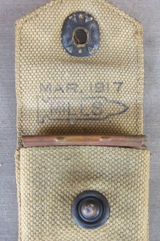 US WWI M1910-1917 Garrison Belt, Ammunition Pouch, MILLS Mfg — image 4
