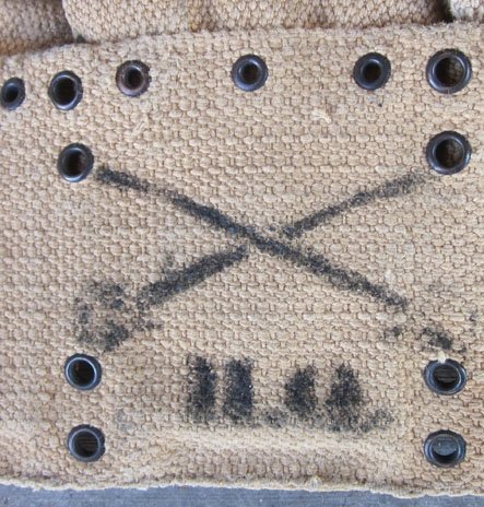 US Pre WWI 1903 Cavalry Ammunition Belt, Russell Mfg, Rimless Eagle Buttons — image 4