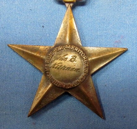 US WWII Bronze Star, Slot Brooch, Named — image 4