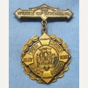 US WWI State of Wyoming Victory Medal, Named, 148th Field …