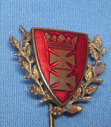 German WWII Free City of Danzig Stickpin & Badge Lot, 4 Pieces — image 4