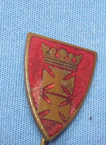 German WWII Free City of Danzig Stickpin & Badge Lot, 4 Pieces — image 5