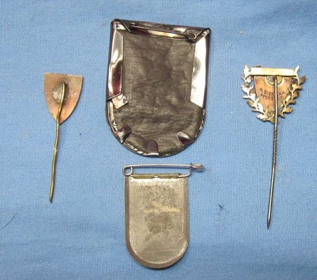 German WWII Free City of Danzig Stickpin & Badge Lot, 4 Pieces — image 6