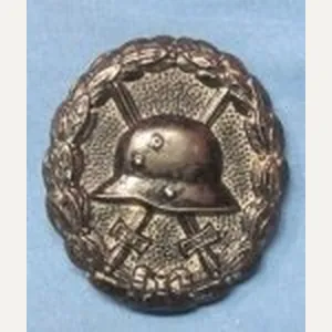 German WWI Black Wound Badge, Stamped Steel