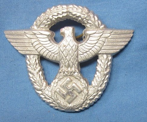 German WWII Police Enlisted Hat Eagle — image 2