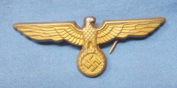 German WWII Kriegsmarine Metal Hat Eagle, Assmann — image 2