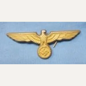 German WWII Kriegsmarine Metal Hat Eagle, Assmann