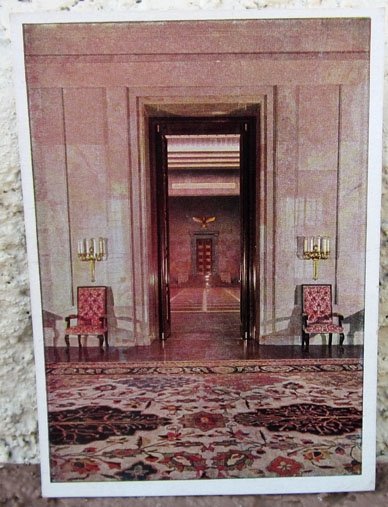 German WWII Reichskanzlei Postcard, Mosiaksaal, Hoffmann Munich — image 2