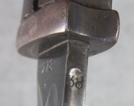 German WWII S84/98 Bayonet, Matching, Durkopp 38 — image 4