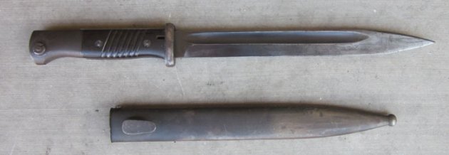 German WWII S84/98 Bayonet, Police Marked, Eagle B, Alcoso ACS Trademark — image 2