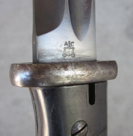 German WWII S84/98 Bayonet, Police Marked, Eagle B, Alcoso ACS Trademark — image 3